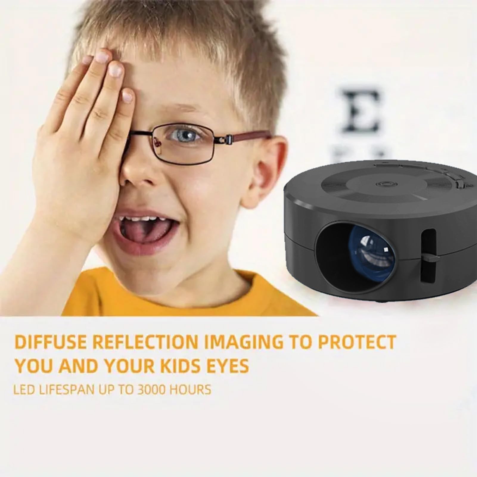 Proyector Portátil Mini 1080P para Teléfonos y Tabletas IOS Doméstico al Aire Libre