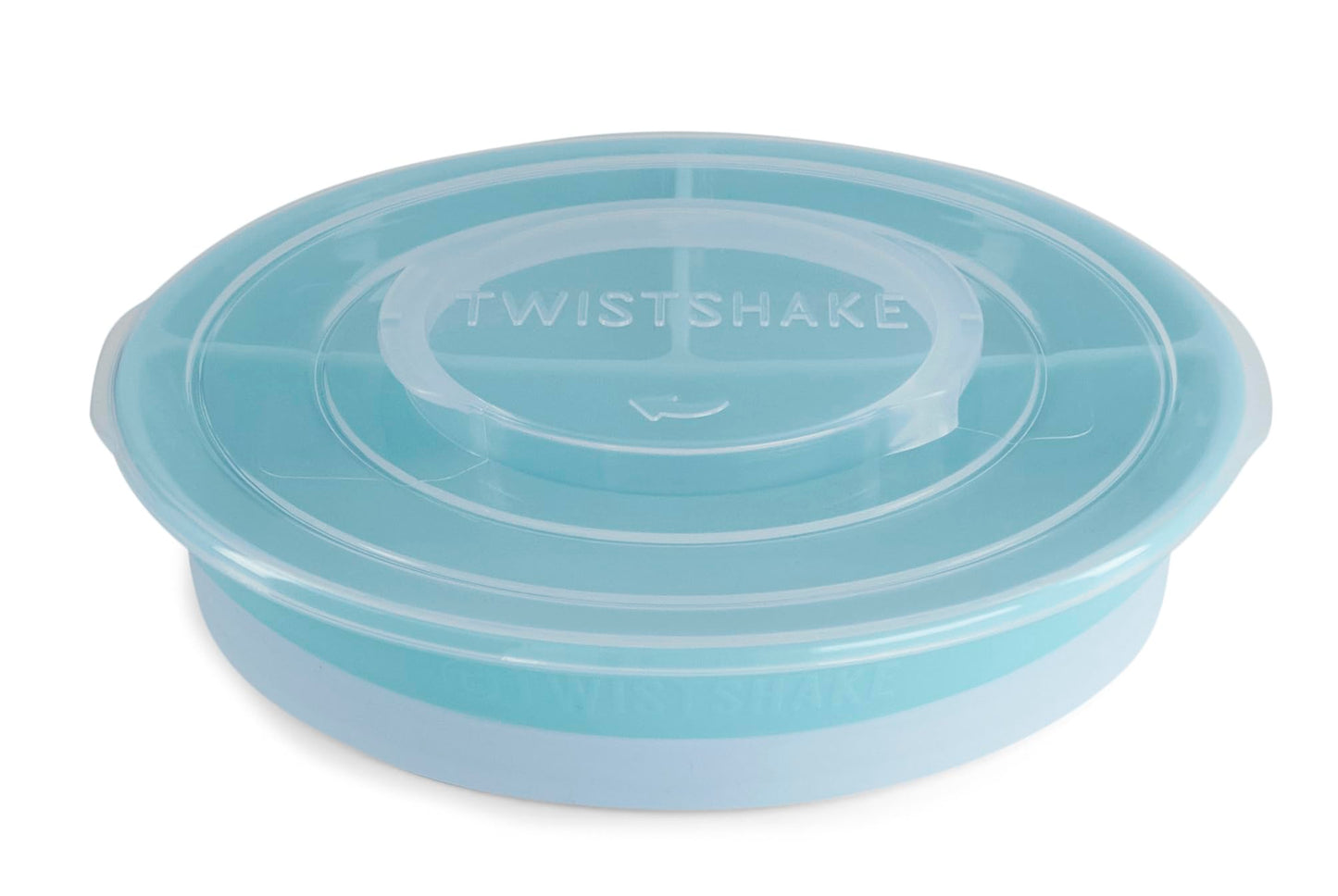 Plato Dividido Twistshake Azul Silicona Antideslizante para Bebés