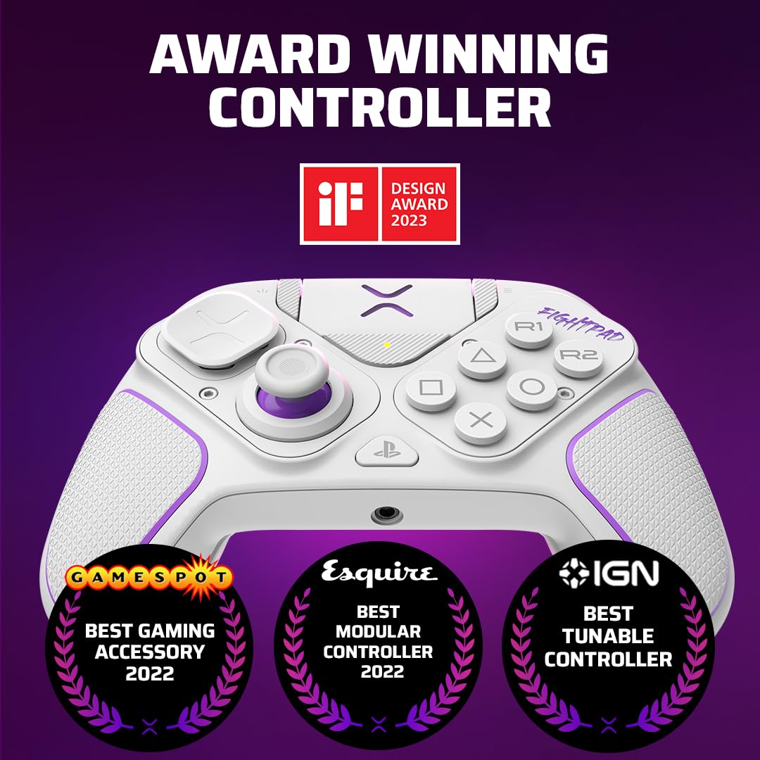 Controlador Inalámbrico Victrix Pro BFG Blanco para PlayStation 5, PS4 y PC