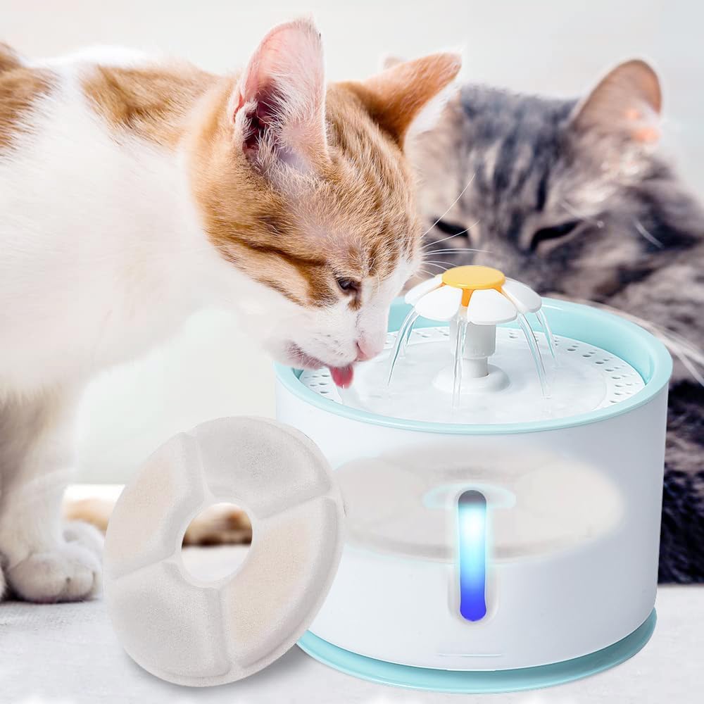 Filtros para Fuentes de Agua Parner 8 Piezas para Gatos y Perros