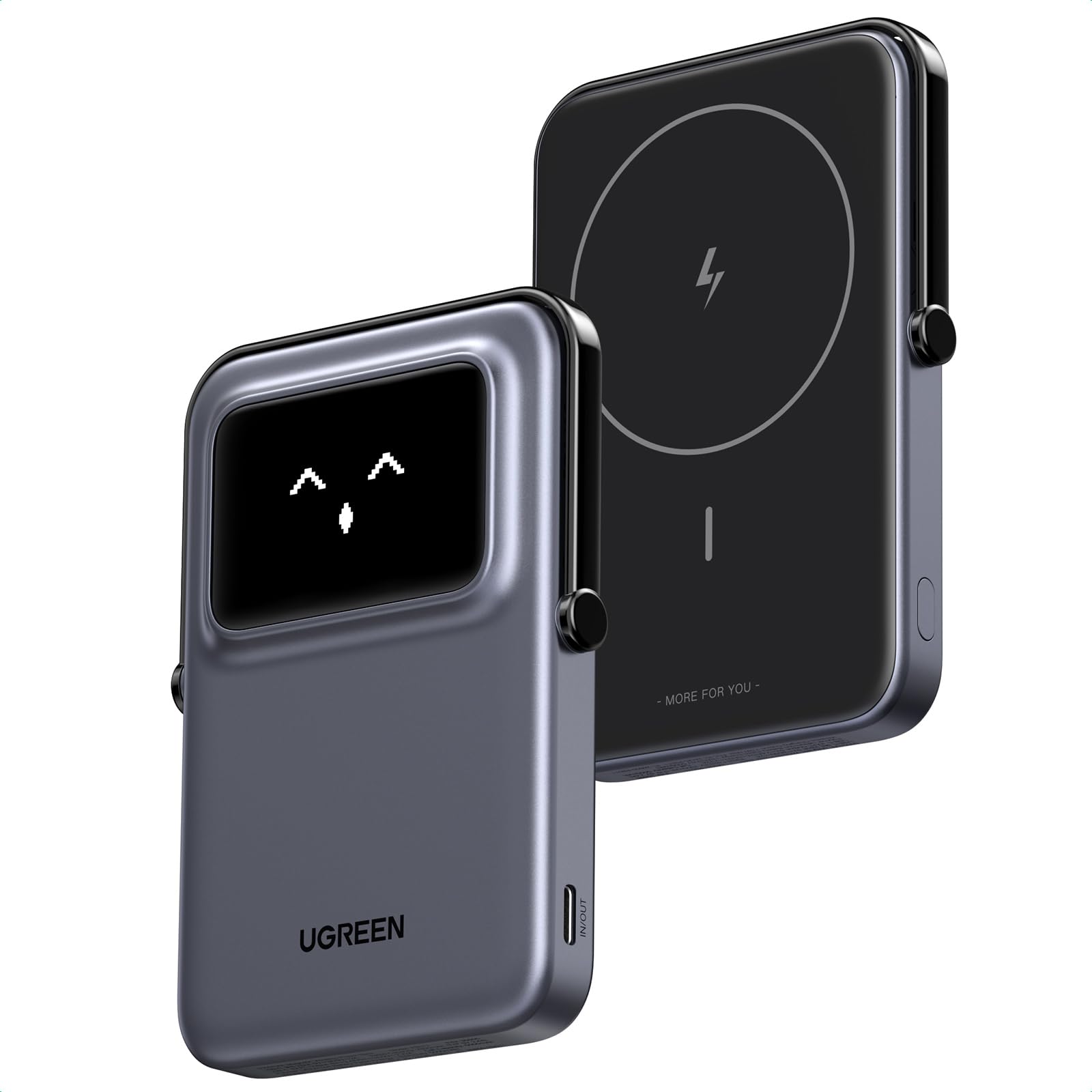 Power Bank UGREEN Negro 5000mAh Magnética Inalámbrica para iPhone 15/14/13/12 Series