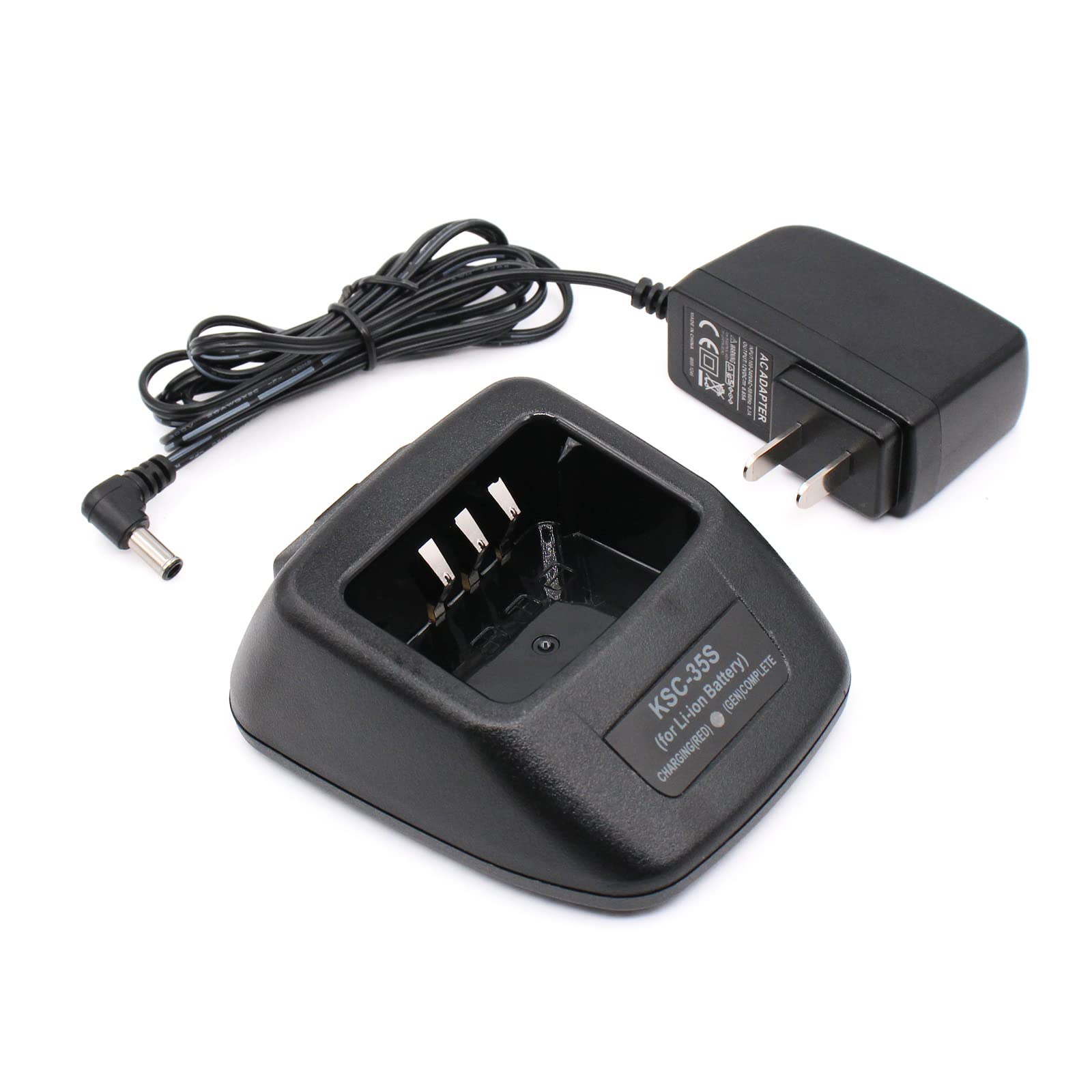 IFREQTECH KSC-35S Cargador rápido para TK-3400 TK-2200LP TK-2300VP TK2400 TK-3200L TK-3302UK Cargador de batería de iones de litio de radio KNB-45L / KNB-63L /KNB-65L