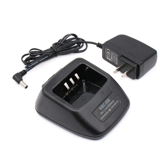 IFREQTECH KSC-35S Cargador rápido para TK-3400 TK-2200LP TK-2300VP TK2400 TK-3200L TK-3302UK Cargador de batería de iones de litio de radio KNB-45L / KNB-63L /KNB-65L