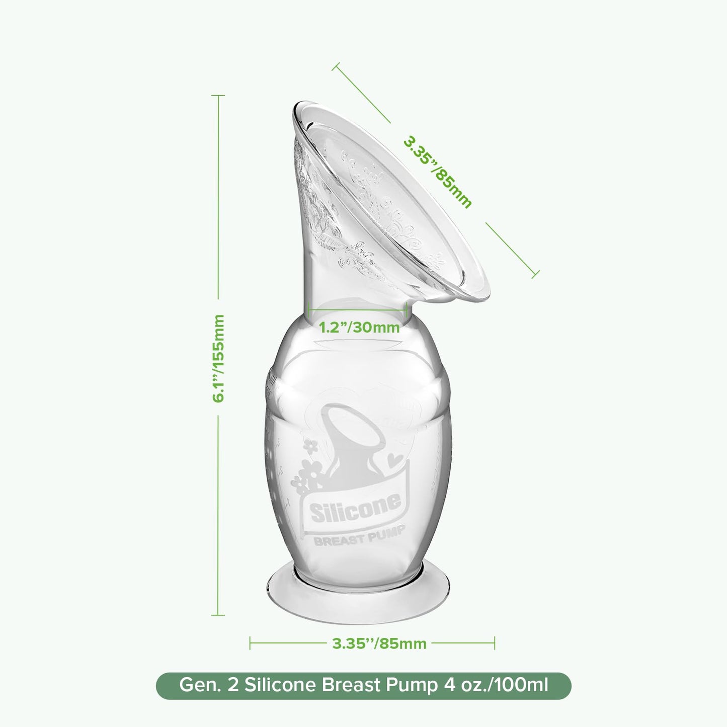 haakaa Gen.2 - Extractor de leche manual (100 ml/4 onzas)