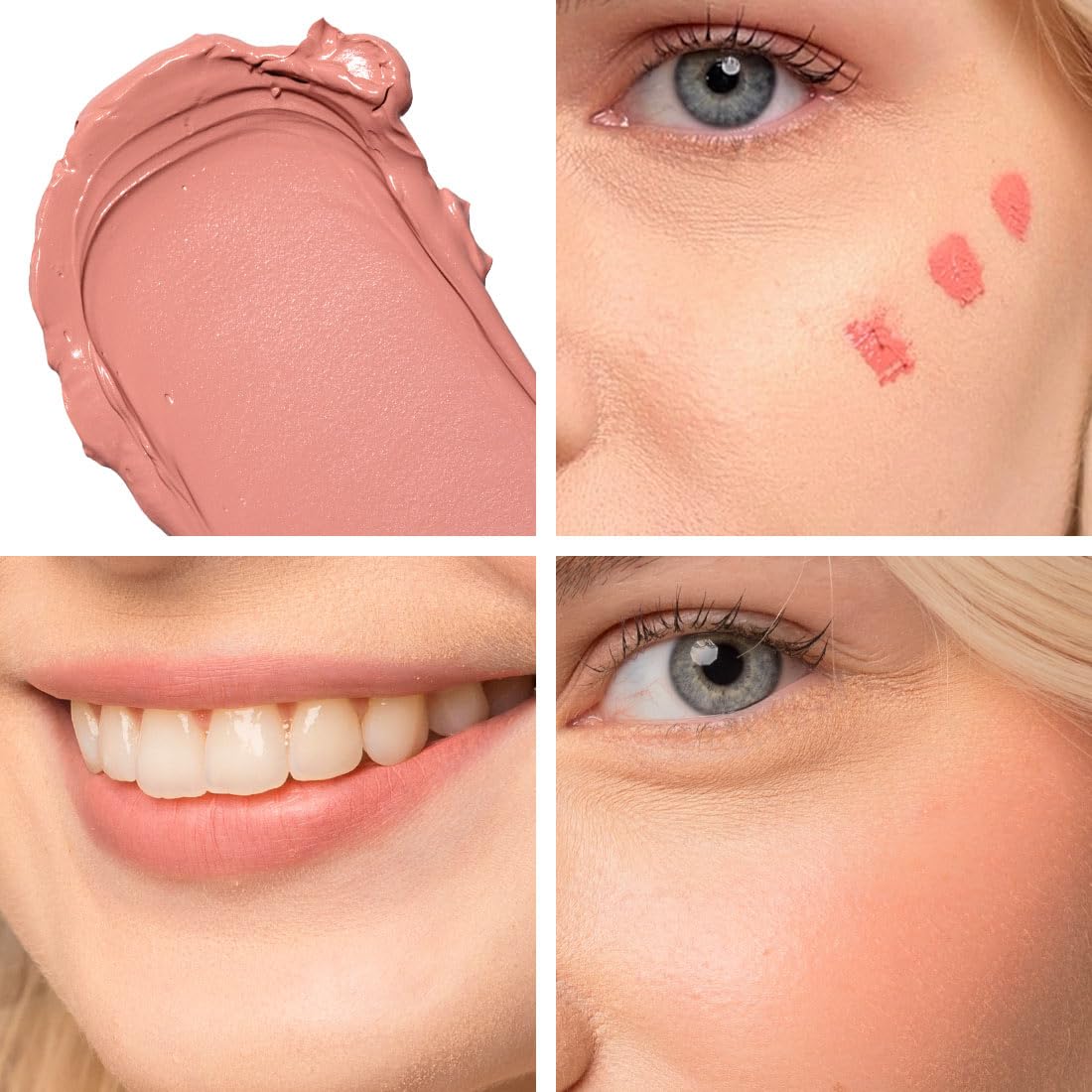Palladio Rubor Líquido para Mejillas y Labios 2 en 1 Maquillaje, Rubor Facial, Fórmula Liviana en Crema, Resistente a Manchas, Rubor Pigmentado de Larga Duración, Acabado Radiante, Rose Cloud
