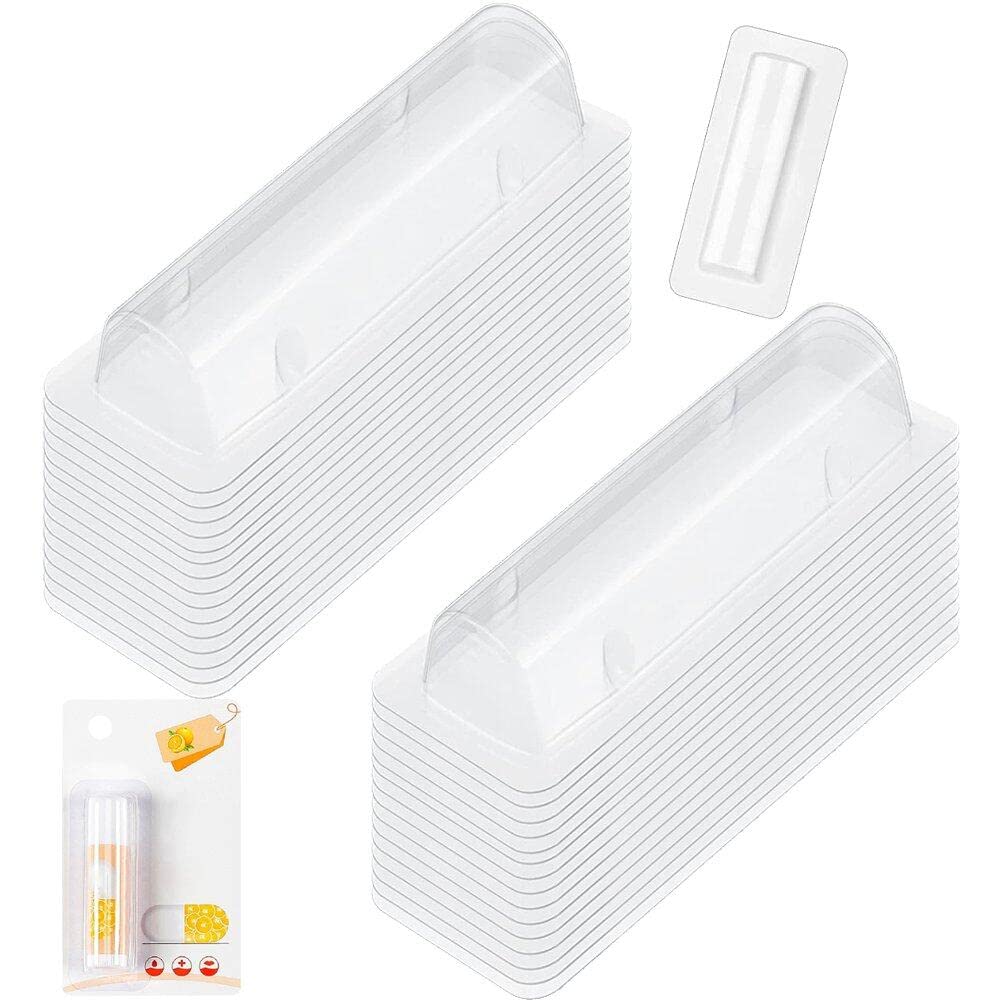 Bálsamos Labiales Impermeables de Plástico Transparente Pack de 50