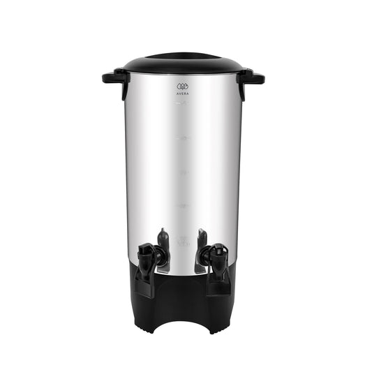 AVERA Cafetera urna de acero inoxidable 50 tazas con 2 dispensadores CAF05