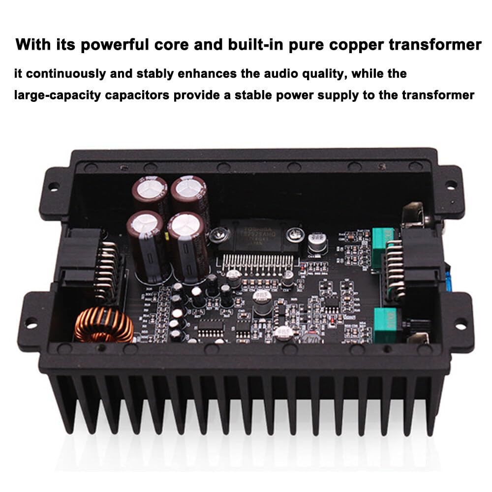 lifcasual Amplificador DSP de 4 Canales para Coche 80Wx4 o Amplificador de Potencia de modificación Sonido Digital Procor Clase A/B para Reproductor de Coche Android