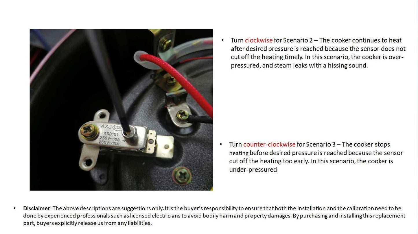 Sensor de presión o interruptor eléctrico genérico (TYPE K)