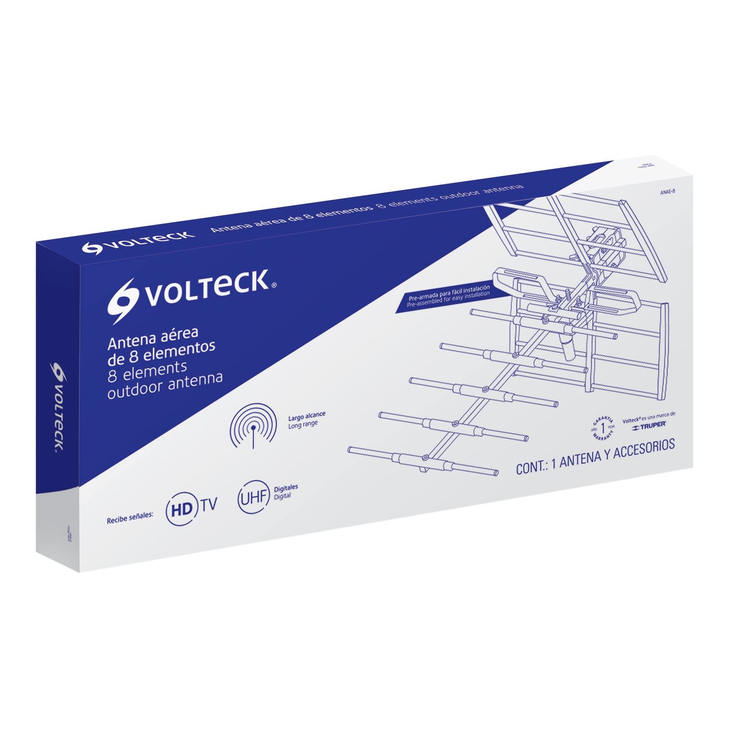 Volteck ANAE-8, Antena aérea HDTV 8 elementos