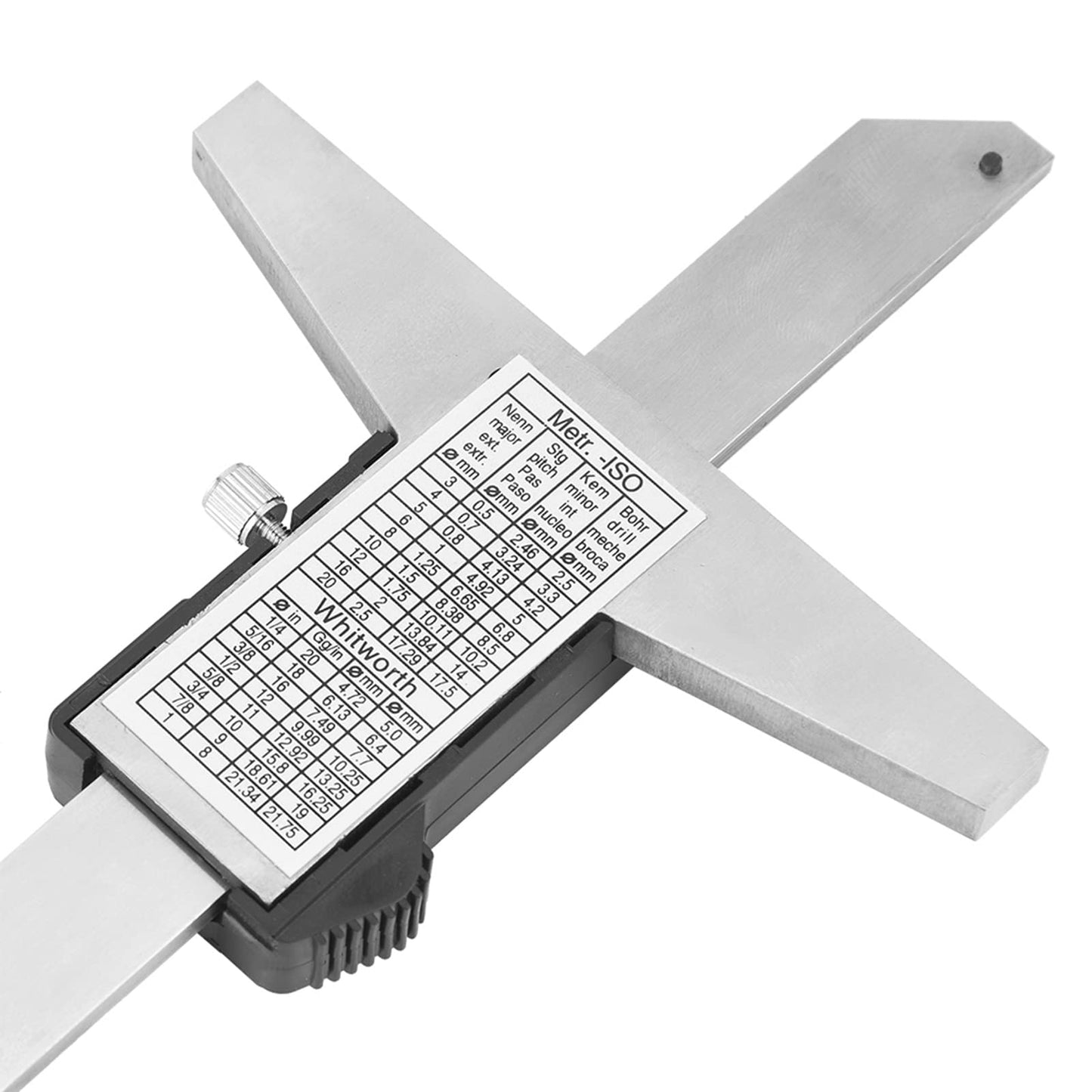 Calibrador Vernier de Profundidad Digital, Herramienta de Medición, Acero Inoxidable de Alta Precisión, 0-150mm, 0,01mm