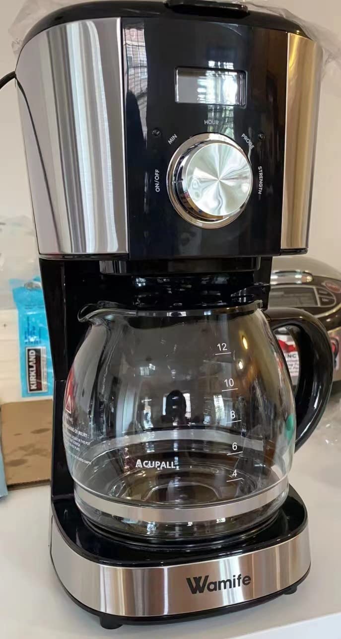 Cafetera de repuesto de 12 tazas, compatible con Kitchenaid KCM1209 KCM1208 Cuisinart DCC 1220BKS, Capresso SG300, Gourmia GCM3260, Krups Essential Wamife Mueller 12 tazas