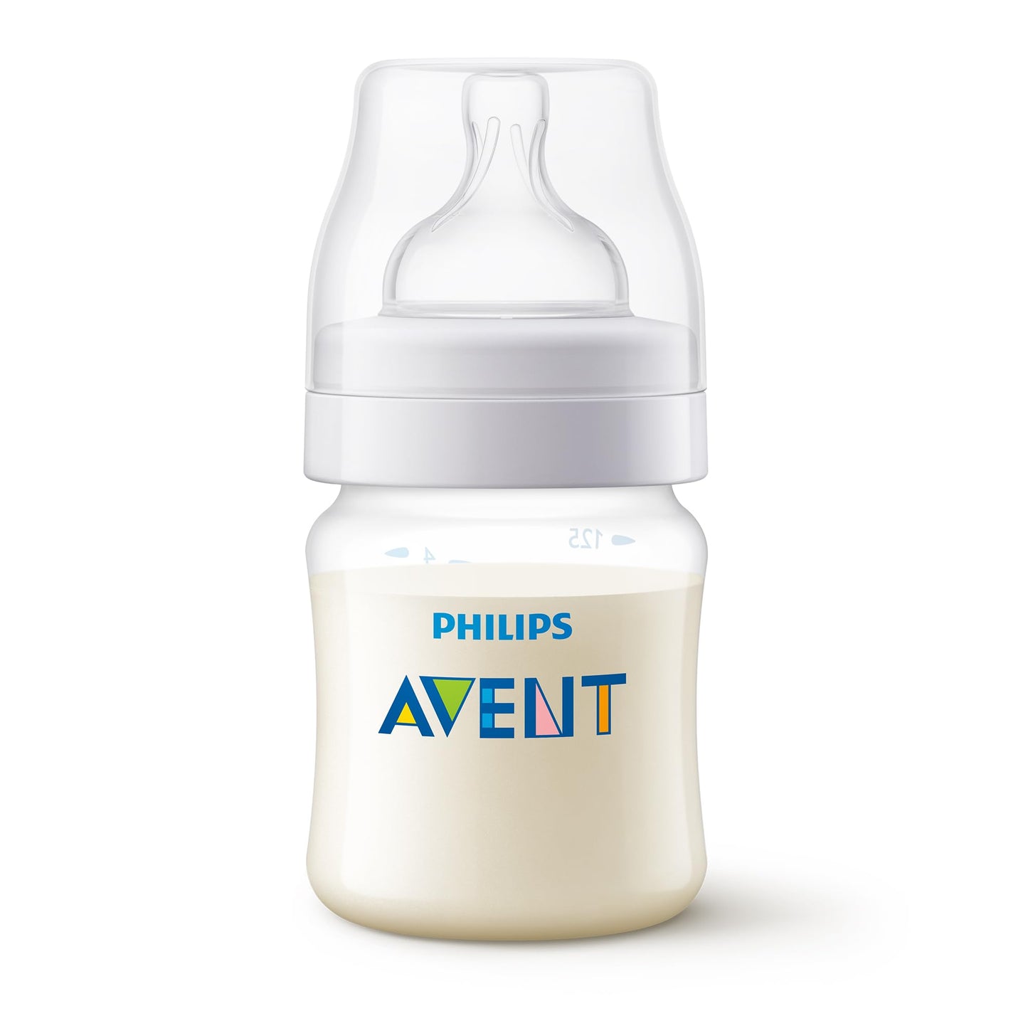 Biberón Philips Avent Azul con Válvula Anticólicos 125 ml 4 piezas