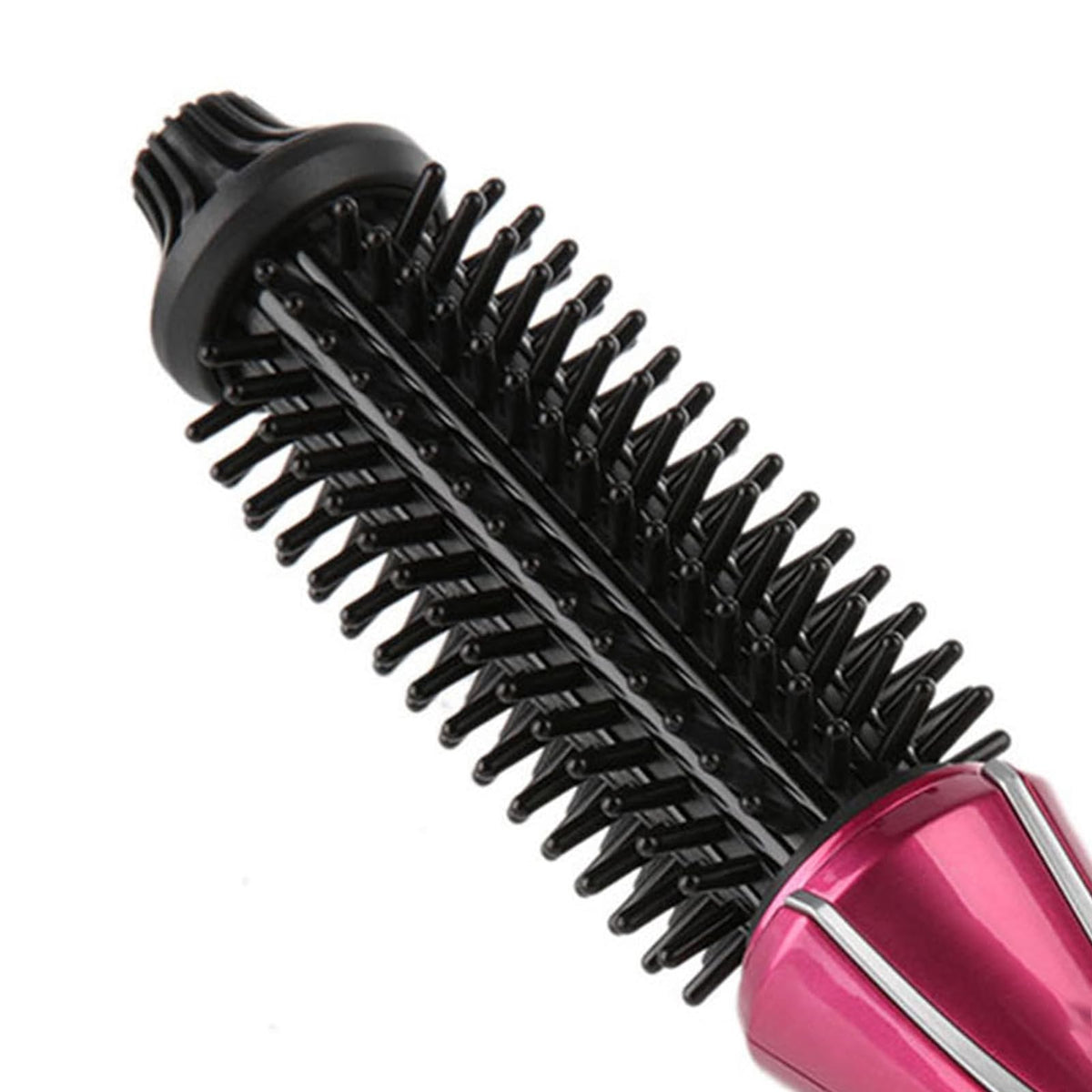 Cepillo Rizador Eléctrico Tourmalina Cerámica Plegable Anti-escala para el Cabello Mini Peine de Viaje