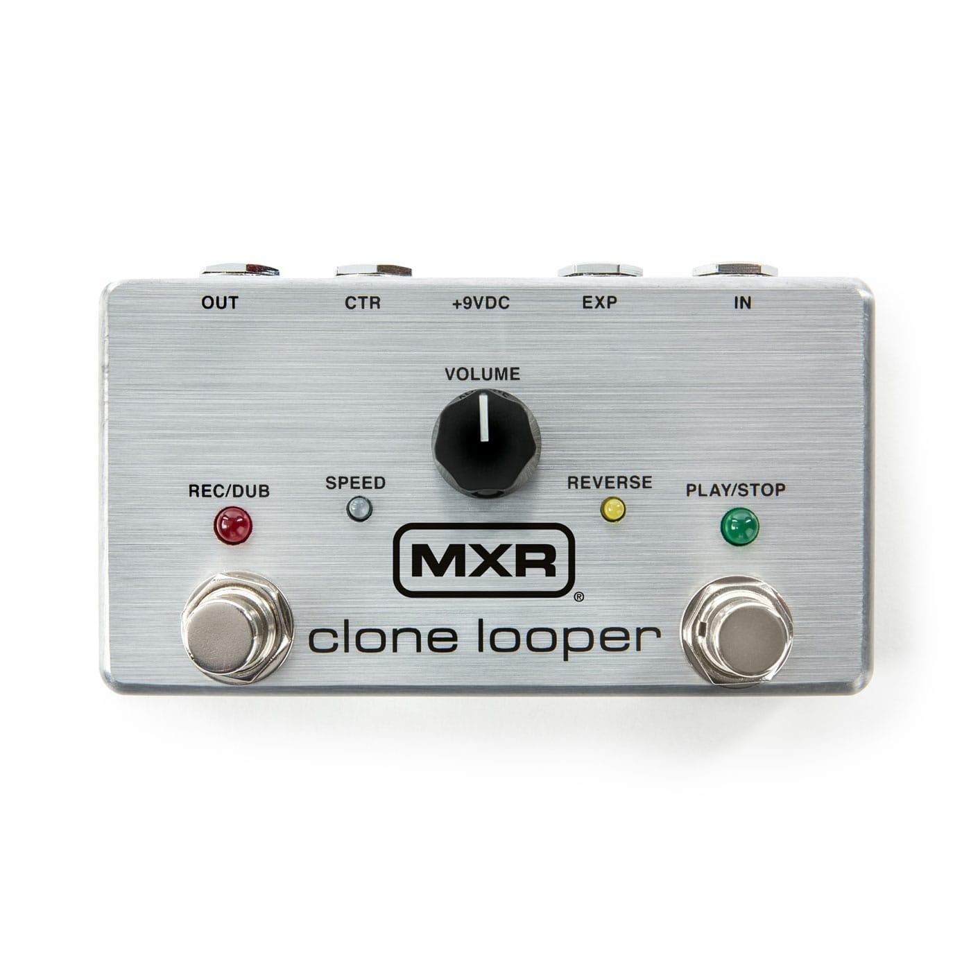 Pedal Looper Clone MXR Gris con Cables de Conexión