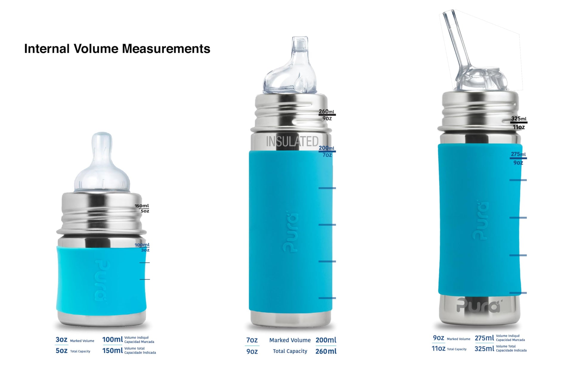 Boquillas Pura Kiki XL Silicona Grado Médico Anticólicos para Bebés y Niños