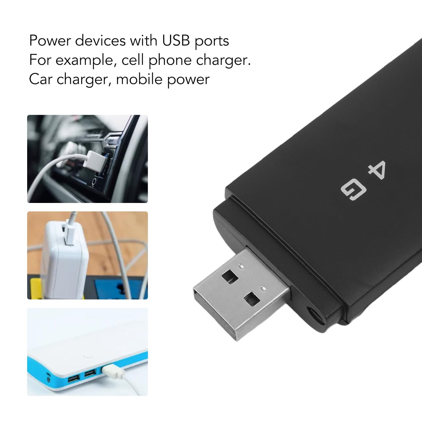 Enrutador USB 4G LTE Zopsc Blanco con Ranura para Tarjeta SIM y Cifrado WiFi para Viaje