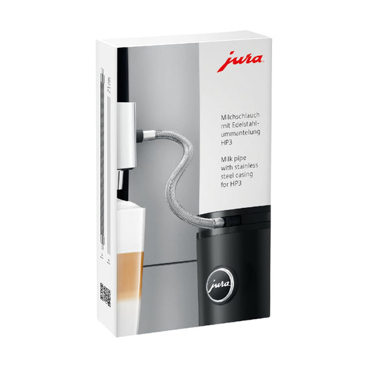 Manguera de Leche Jura Plateada con Revestimiento de Acero Inoxidable HP3