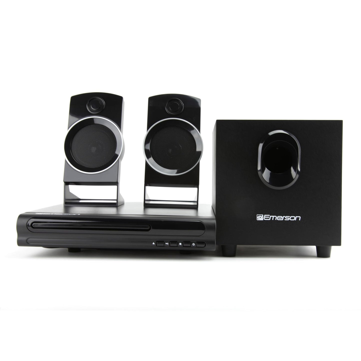 Reproductor de DVD Emerson 2.1 Canales con Sonido Envolvente y Subwoofer