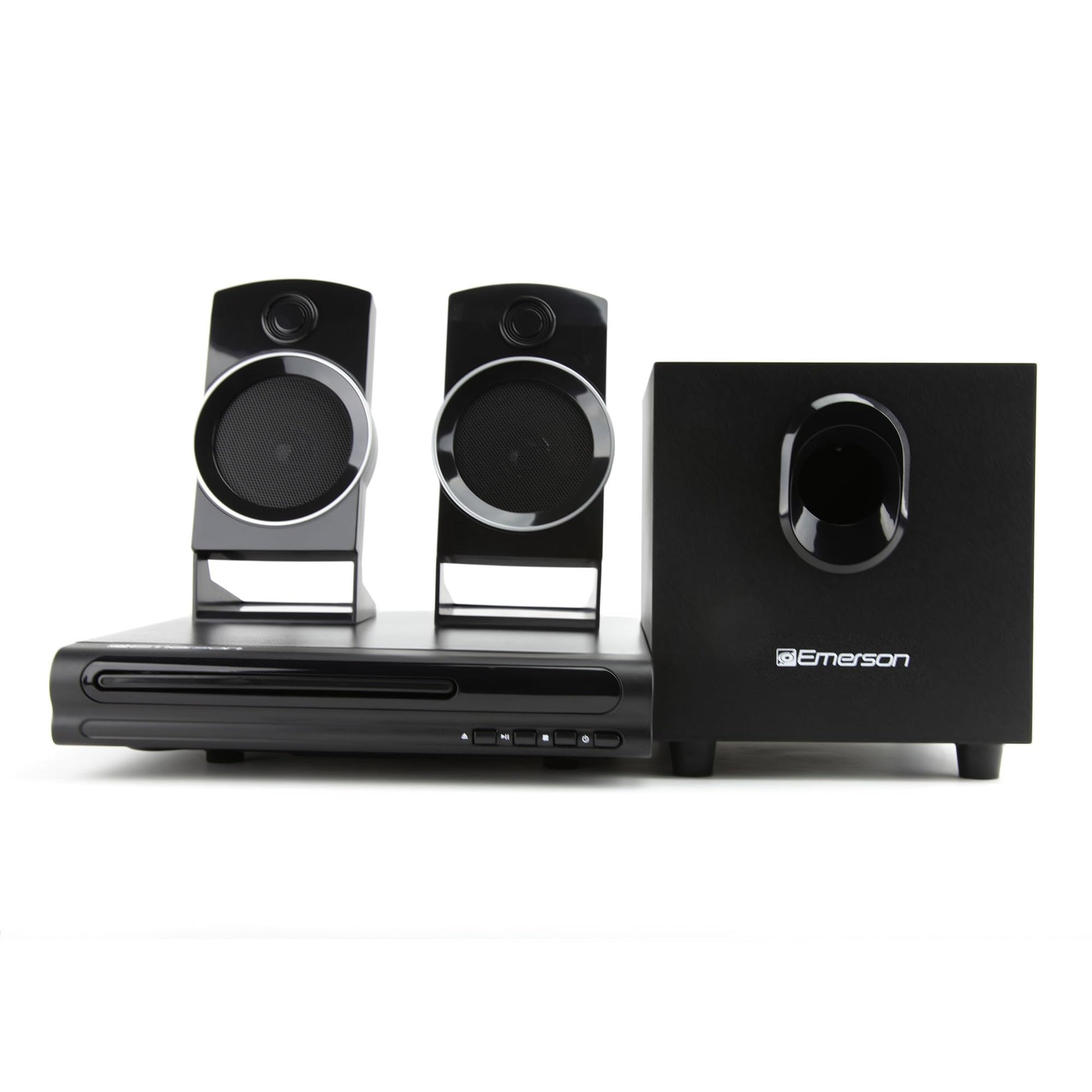 Reproductor de DVD Emerson 2.1 Canales con Sonido Envolvente y Subwoofer