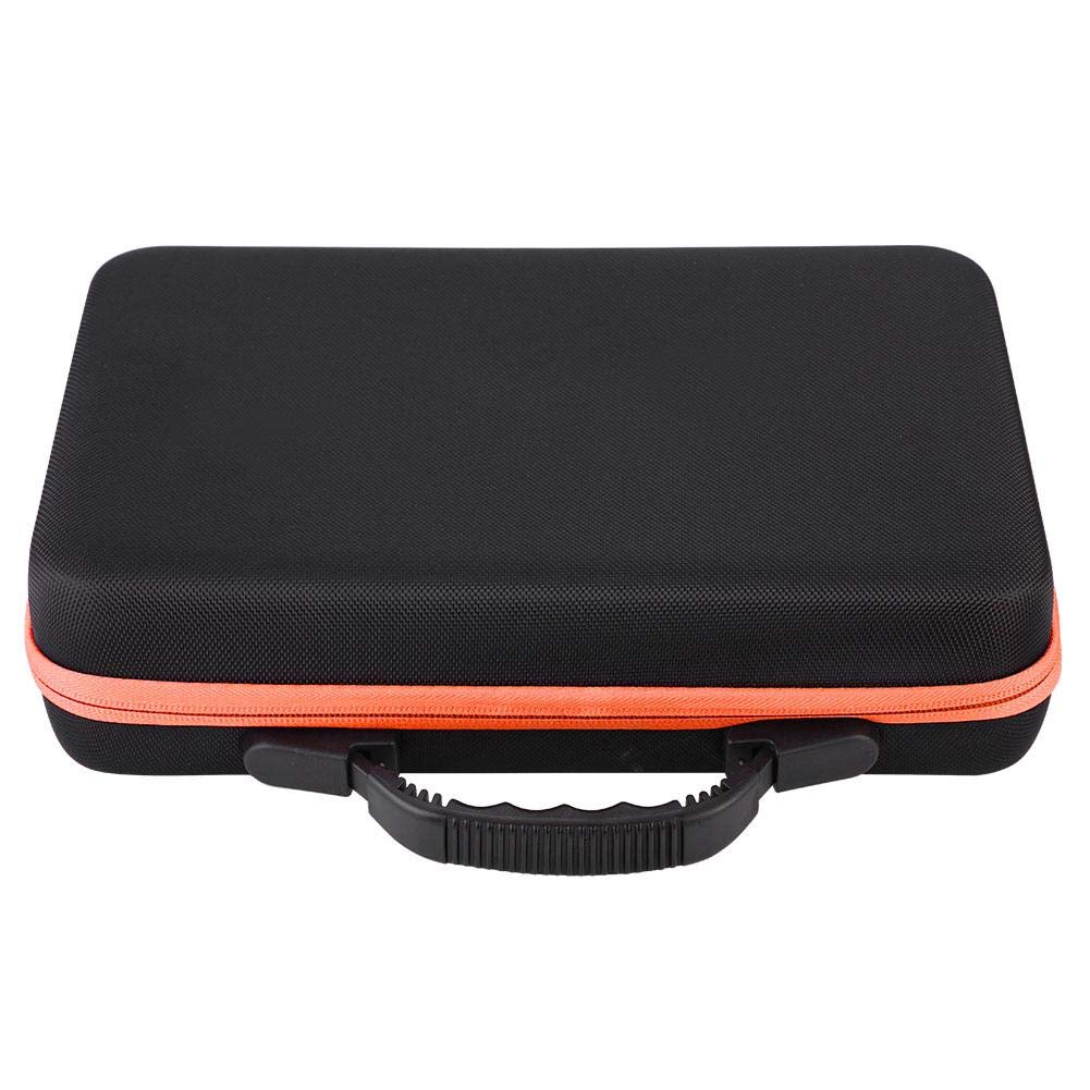 Estuche de transporte de aceites esenciales para 60 botellas de 5 ml, 10 ml, 15 ml, con asa para aceites aromáticos, bolsa de transporte de viaje (naranja)