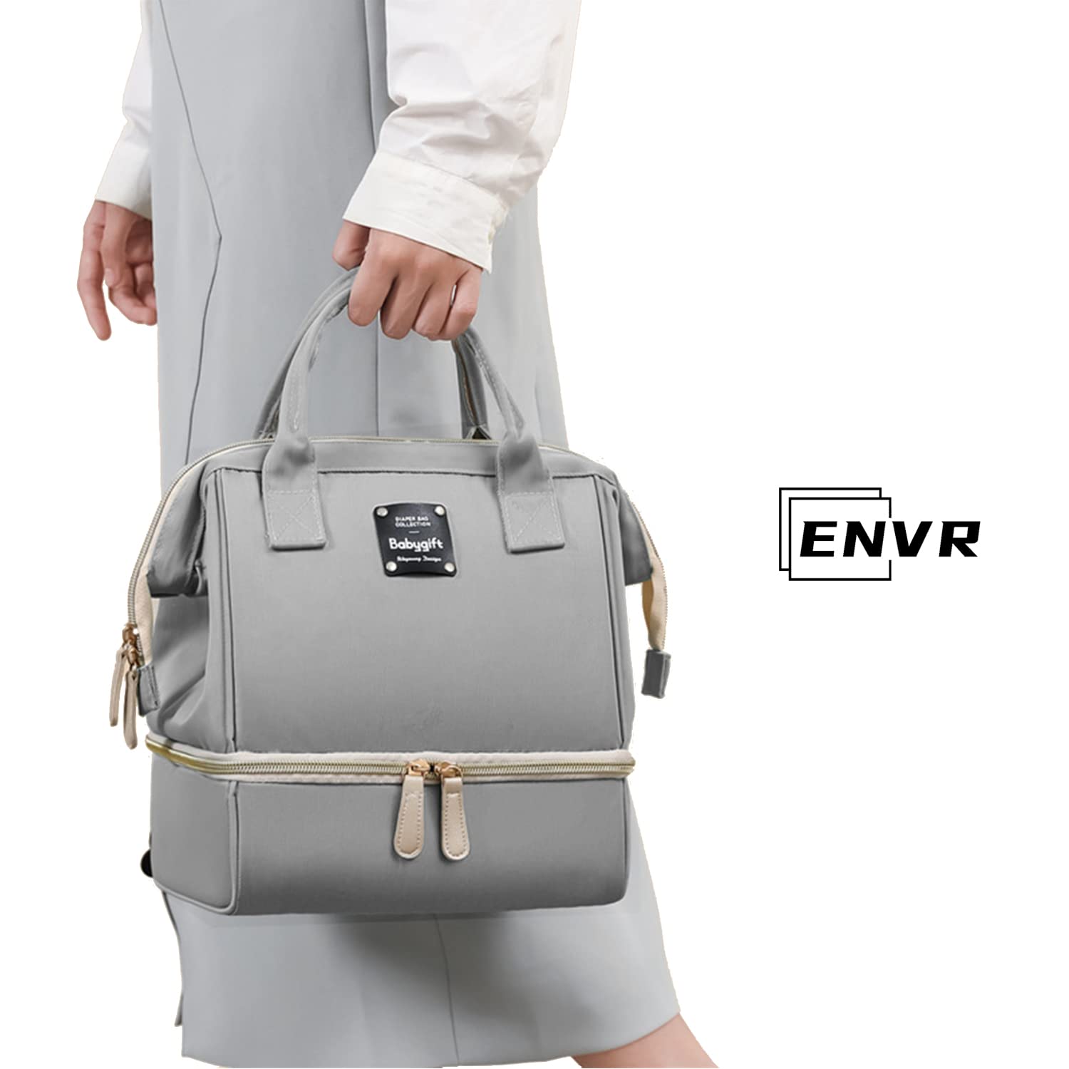 ENVR Hielera para Leche Materna, Bolsa Enfriador de Leche Materna de Doble Capa con 2 Hielo, Bolsa Termica Leche Materna que Mantenga Leche Materna Fresca Durante 8-9 horas, Ideal para Viaje y Trabajo