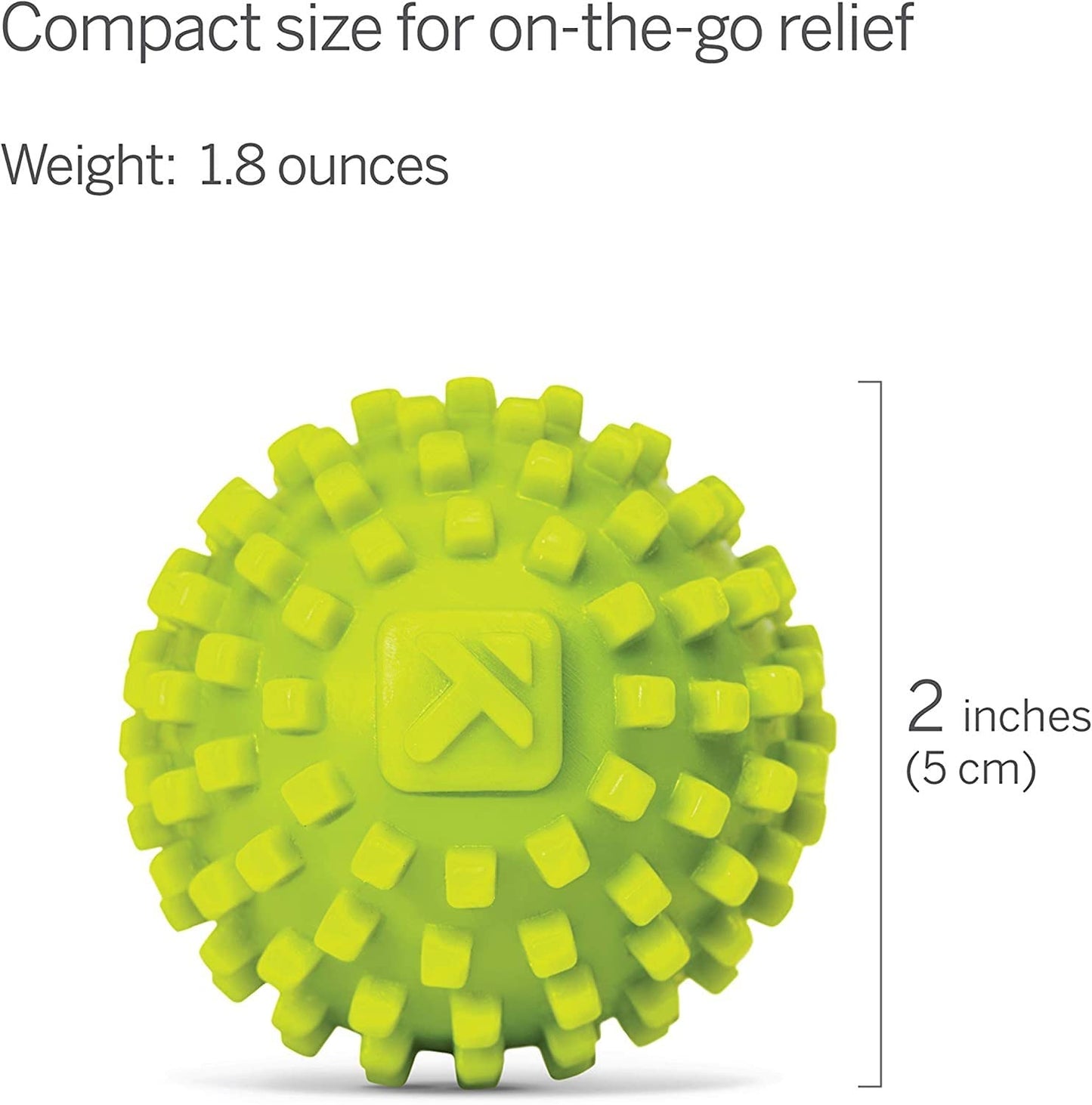 Pelota de Masaje Triggerpoint Verde Texturada para Alivio del Dolor de Pies