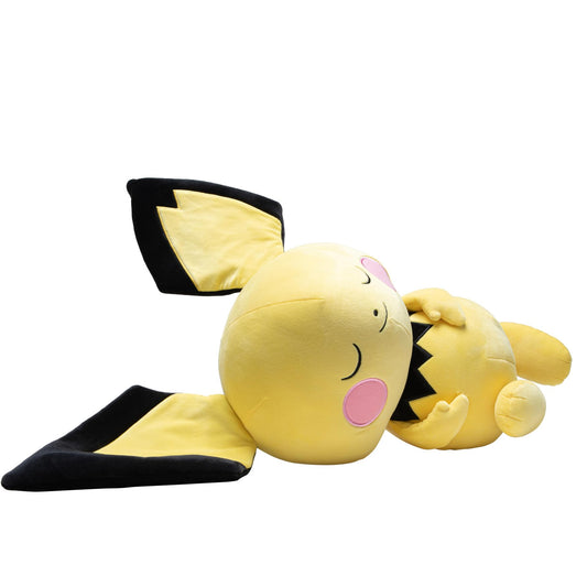 Peluche Pokemon Pichu Felpa Premium Poses para Dormir 18 Pulgadas