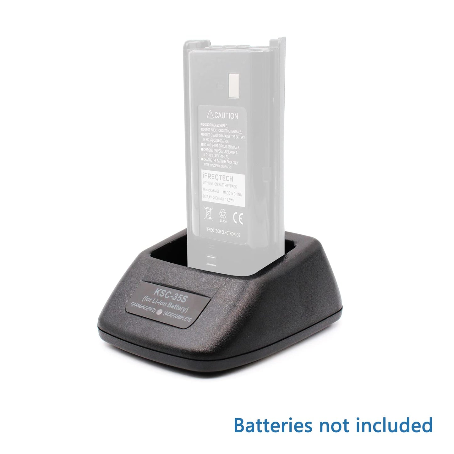IFREQTECH KSC-35S Cargador rápido para TK-3400 TK-2200LP TK-2300VP TK2400 TK-3200L TK-3302UK Cargador de batería de iones de litio de radio KNB-45L / KNB-63L /KNB-65L