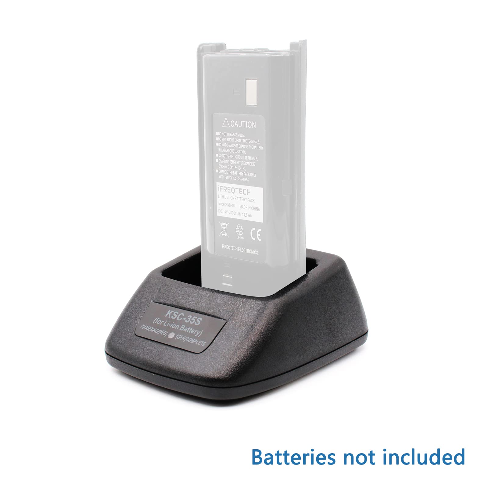 IFREQTECH KSC-35S Cargador rápido para TK-3400 TK-2200LP TK-2300VP TK2400 TK-3200L TK-3302UK Cargador de batería de iones de litio de radio KNB-45L / KNB-63L /KNB-65L