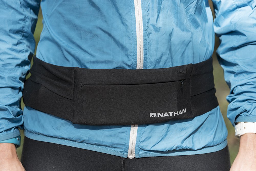Cinturón de Correr Nathan Negro Sin Rebote para Hombres y Mujeres