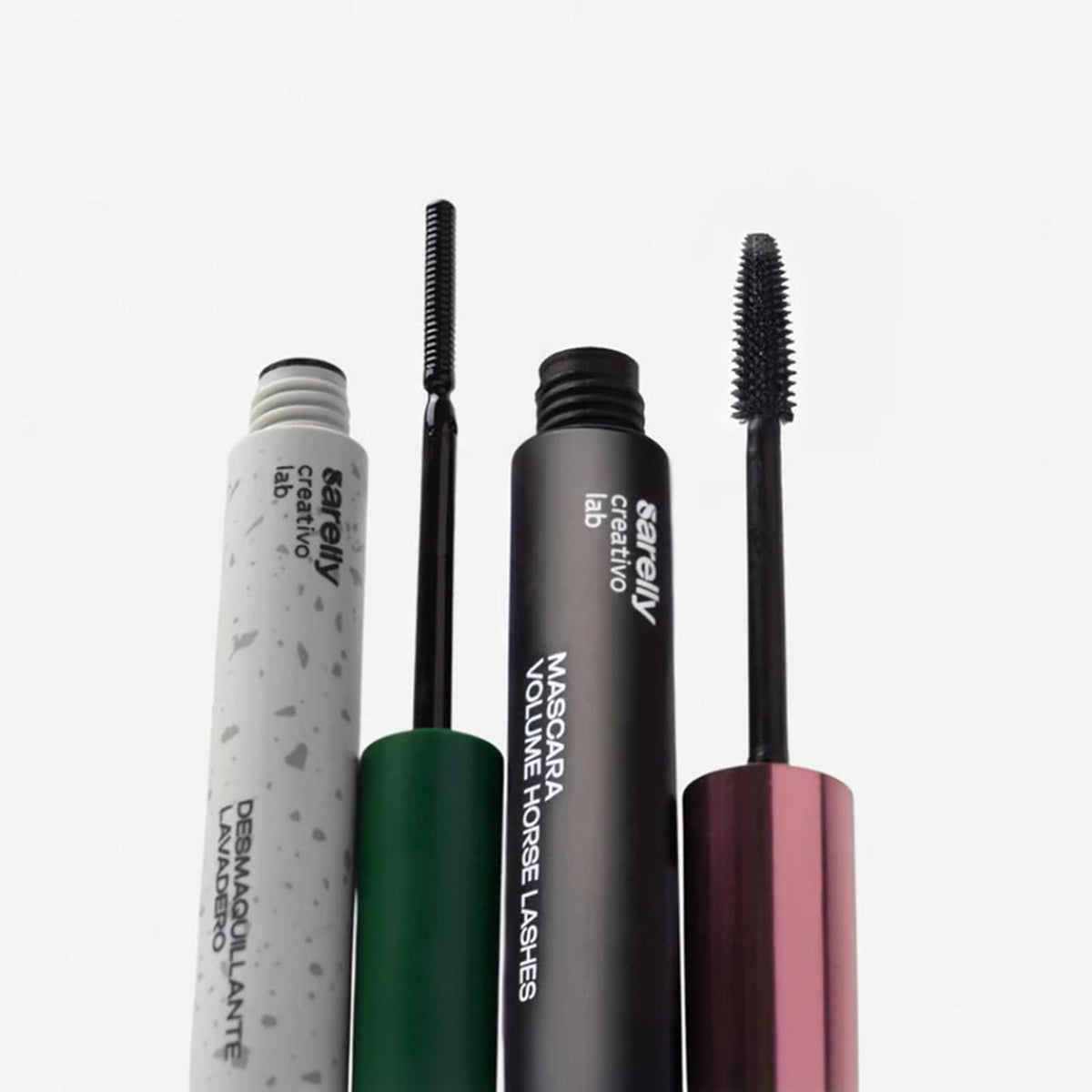 SARELLY, Kit Ojos, Máscara de Pestañas Volume Horse Lashes + Desmaquillante Lavadero, Sarelly Creativo Lab
