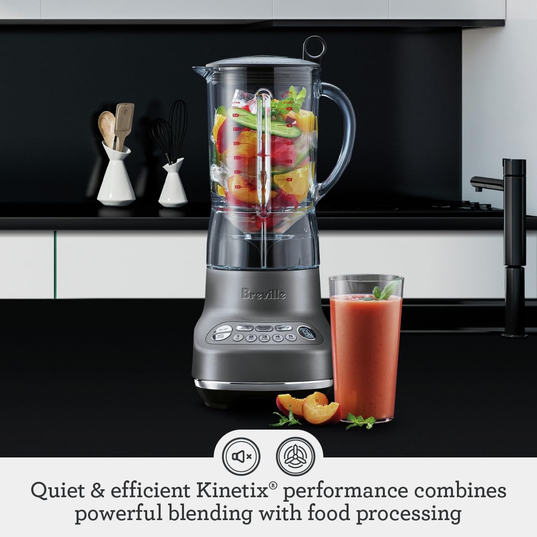 El Breville Fresh and Furious, batidora de sobremesa, acero inoxidable cepillado, SBL620SIL4GUK1