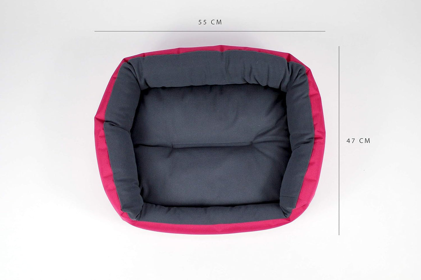 Cama para Perro PETS APPAREL HILLS Fucsia Gris Resistente y Confortable