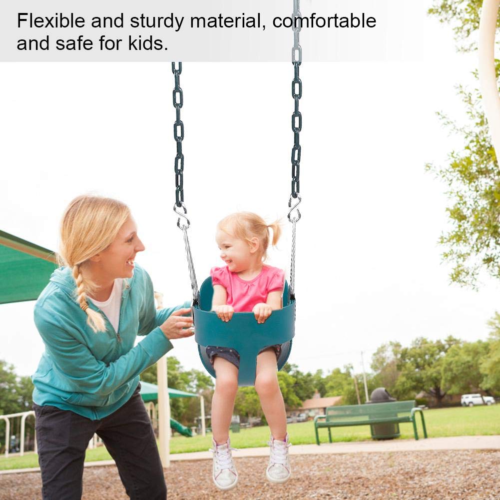 Alomejor Asiento de Columpio para niños con Juego de Respaldo Alto y Asiento de Columpio para niños pequeños Completamente ensamblado para niños