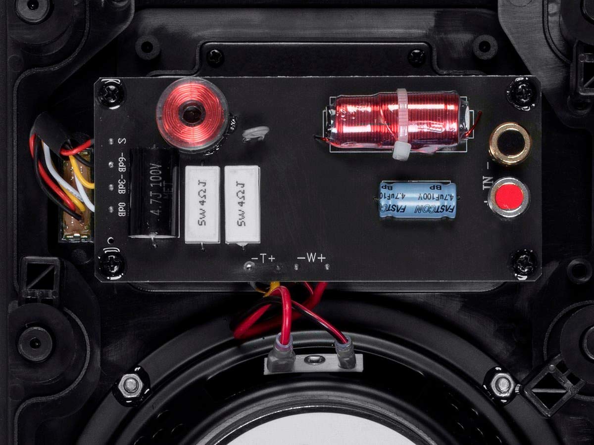 Mono 2-Way Carbon Fiber In-Wall Speakers - 6.5 Inch (Pair) with Magnetic Grille and Ribbon Tweeter - Amber Series