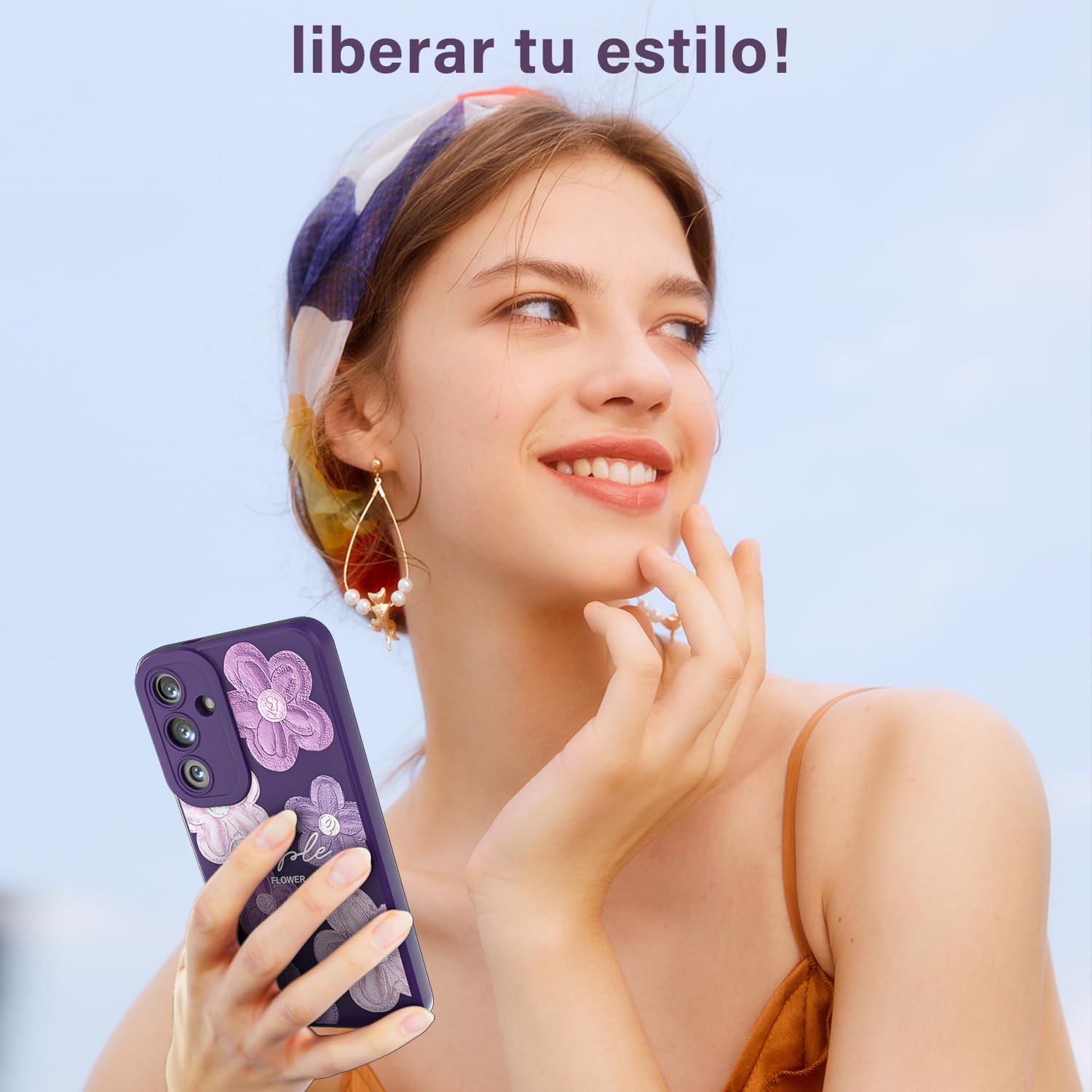Threehao Funda para Samsung Galaxy S23 Plus, Ultra Delgado Flexible Suave TPU Silicona Carcasa con Moda Aesthetic Dibujos Flores, Antigolpes Anti-arañazos Protectora Case para Samsung S23 Plus