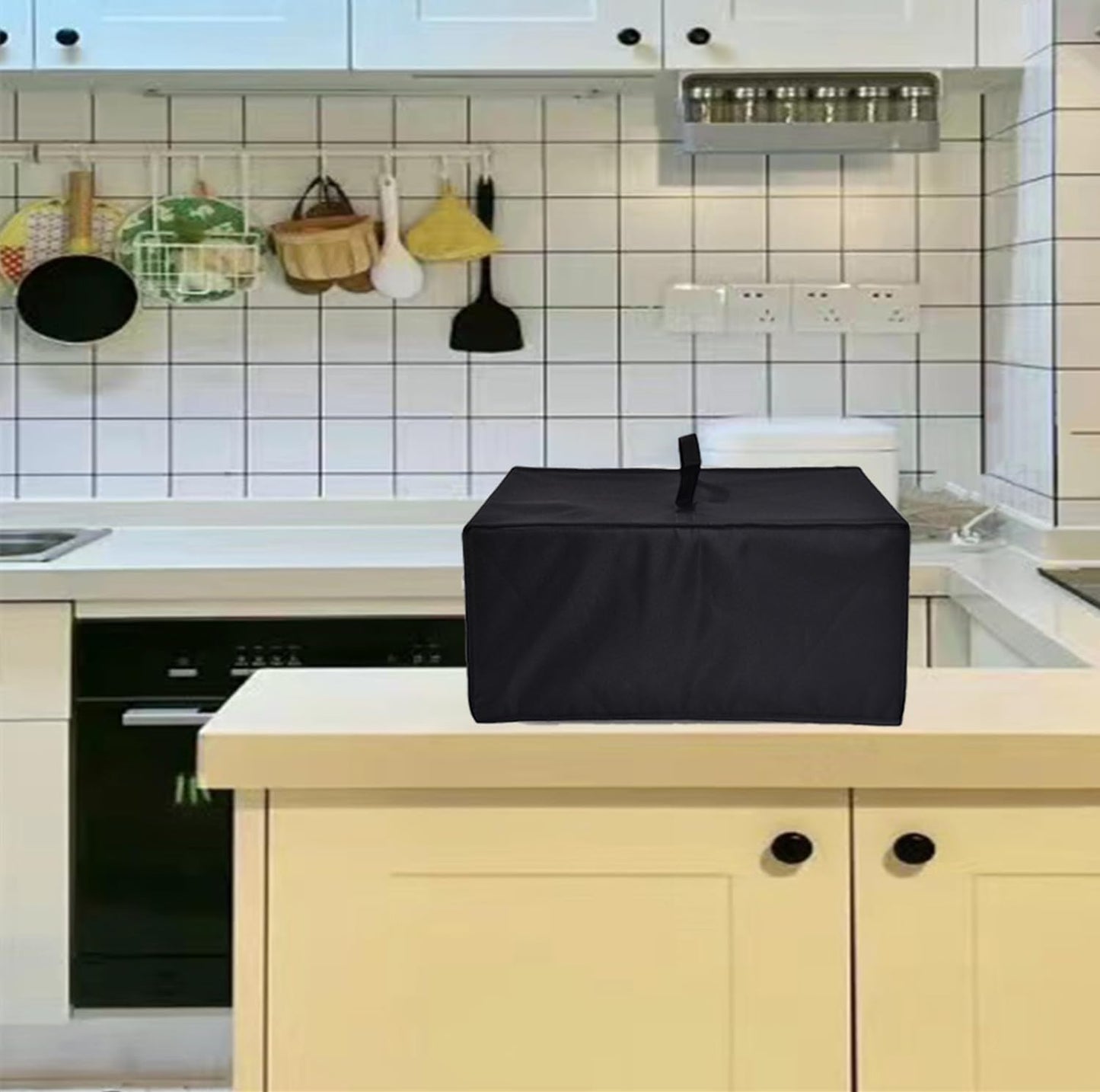 Cubierta resistente al calor impermeable a prueba de polvo para horno tostador negro de 4 rebanadas TO1303SB/TO1313SBD/Proctor Silex 31122 y otros modelos