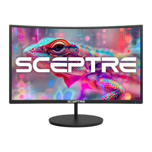 Monitor LED Curvado Sceptre Negro 27 Pulgadas FHD 1080p 75Hz HDMI VGA Altavoces Integrados 2019