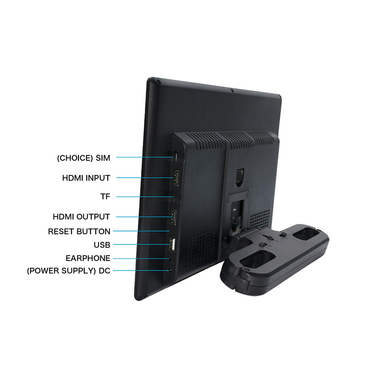 Reposacabezas Android 11 4K Negro con Pantalla Táctil de 11.6 pulgadas para Coche