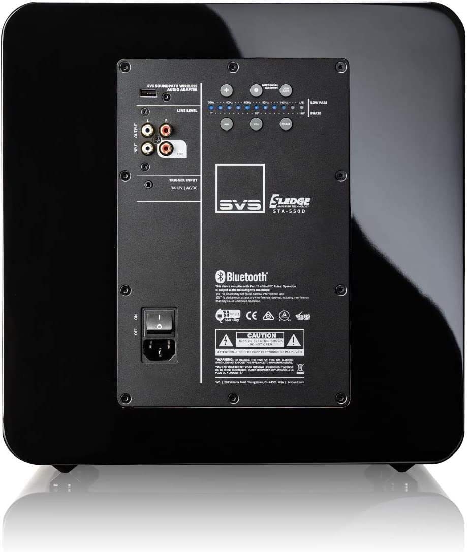 SVS SB-2000 Pro DSP Controlado Subwoofer Sellado de 12 Pulgadas (Negro Piano)