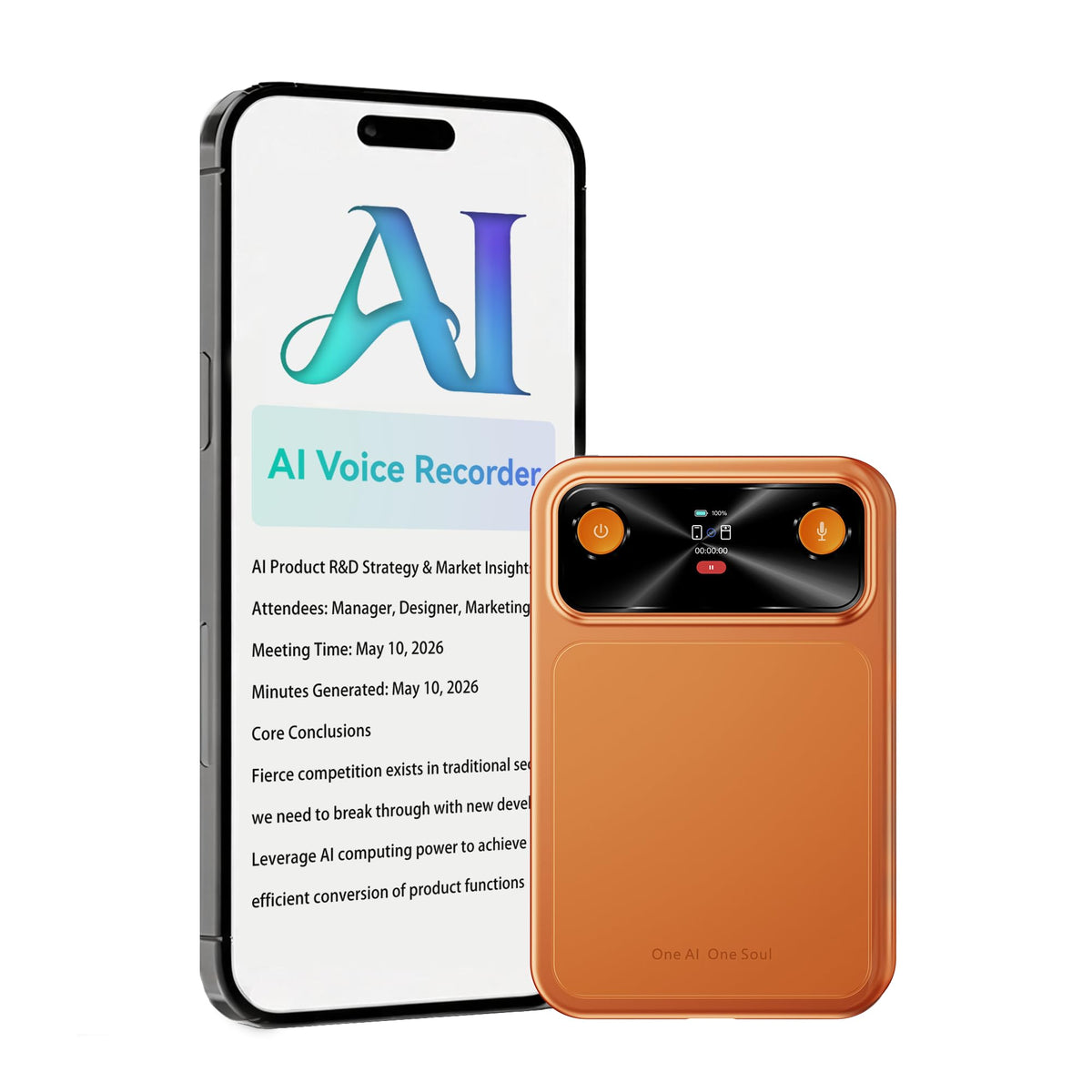 Grabadora de Voz iDoime con IA Plata de Bolsillo 16 GB Micrófono Dual Transcripción 118 Idiomas