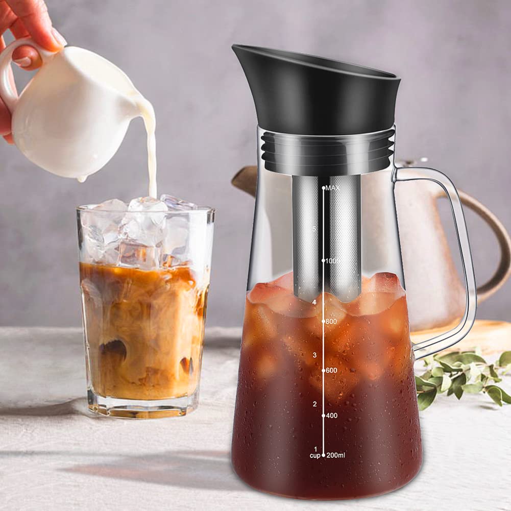 Cafetera SKM-MX Acero Inoxidable Vidrio con Filtro Extraíble Hermética 1.2L
