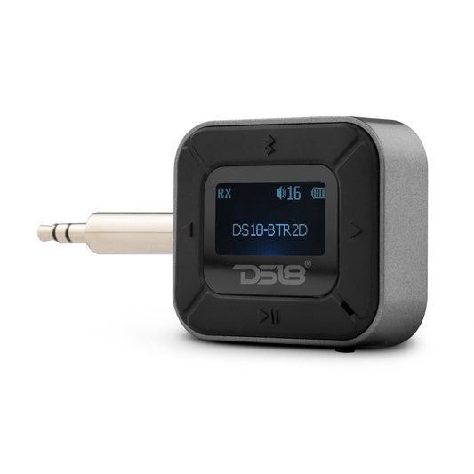 Receptor Transmisor Inalámbrico DS18 Bluetooth 5.0 Negro Dual Simultáneo para Coche y Hogar
