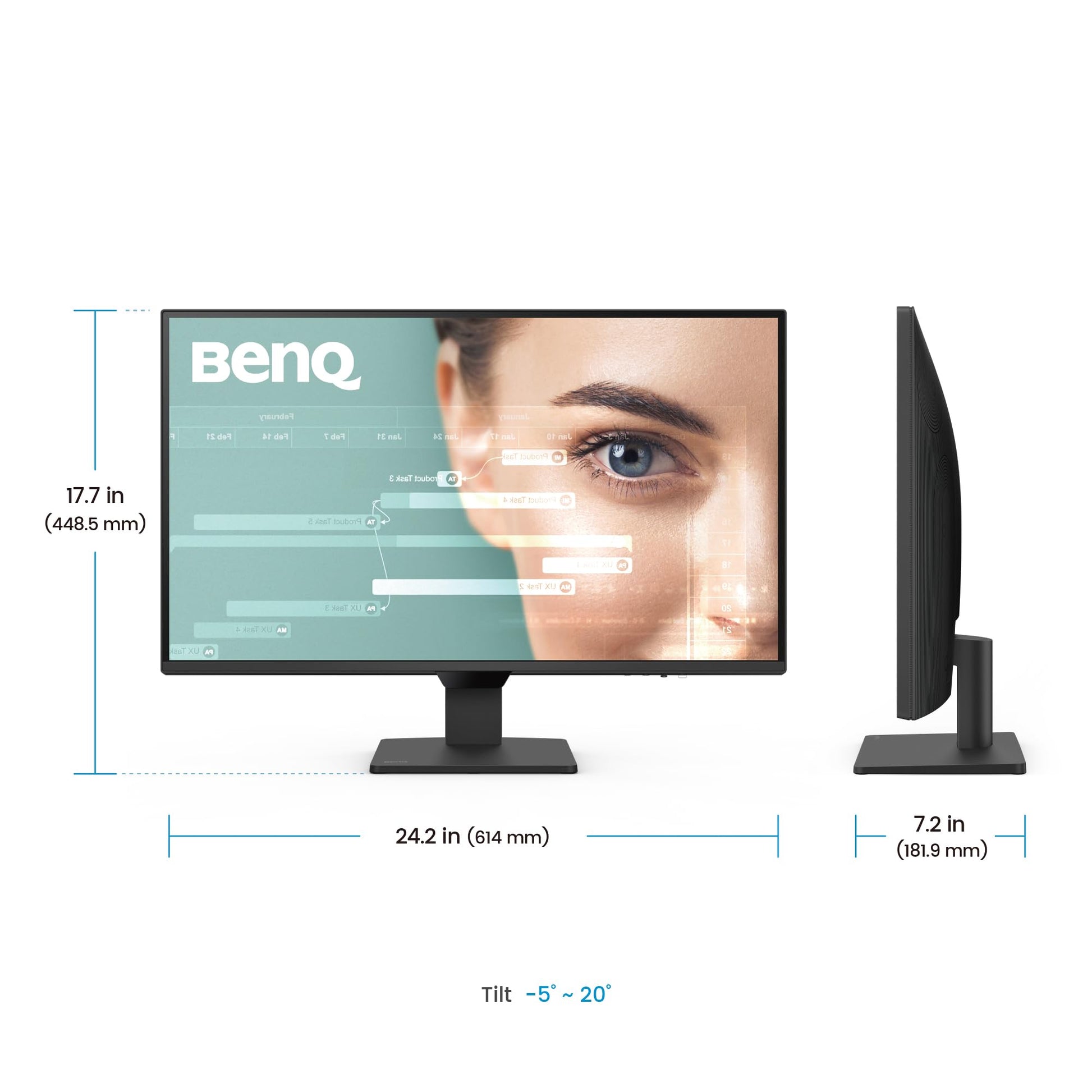 BenQ Monitor GW2790Q 27 Pulgadas 2K QHD Panel IPS HDMI Display Port Tecnologías para el Cuidado de la Vista