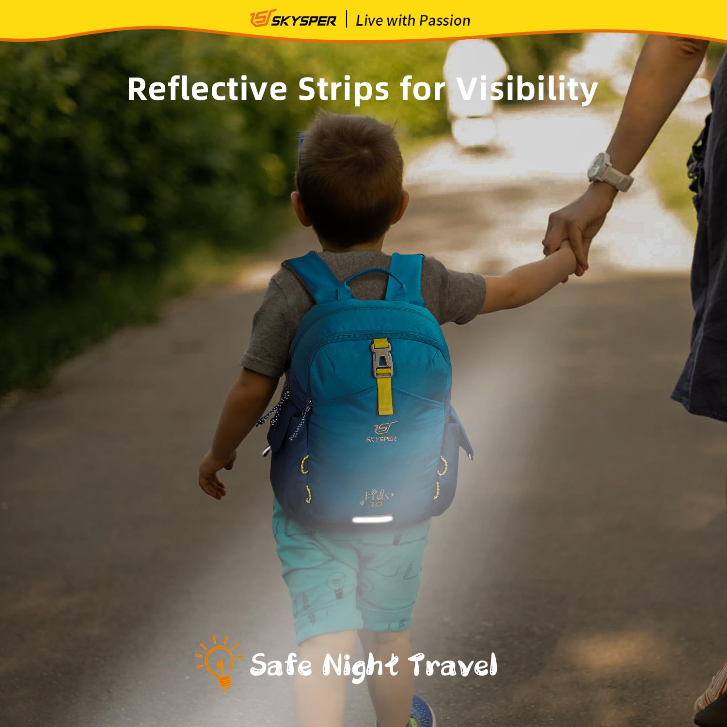 Mochila SKSPER Azul Cielo de 10 l para Niños y Niñas