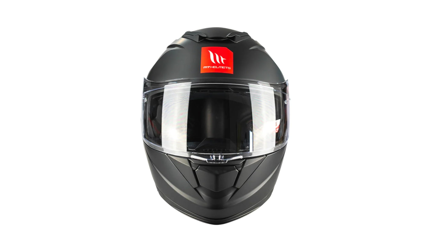 Casco MT Helmet Exodus Negro Mate ABATIBLE para Moto Doble CERTIFICACIÓN Dot Y ECE (M)