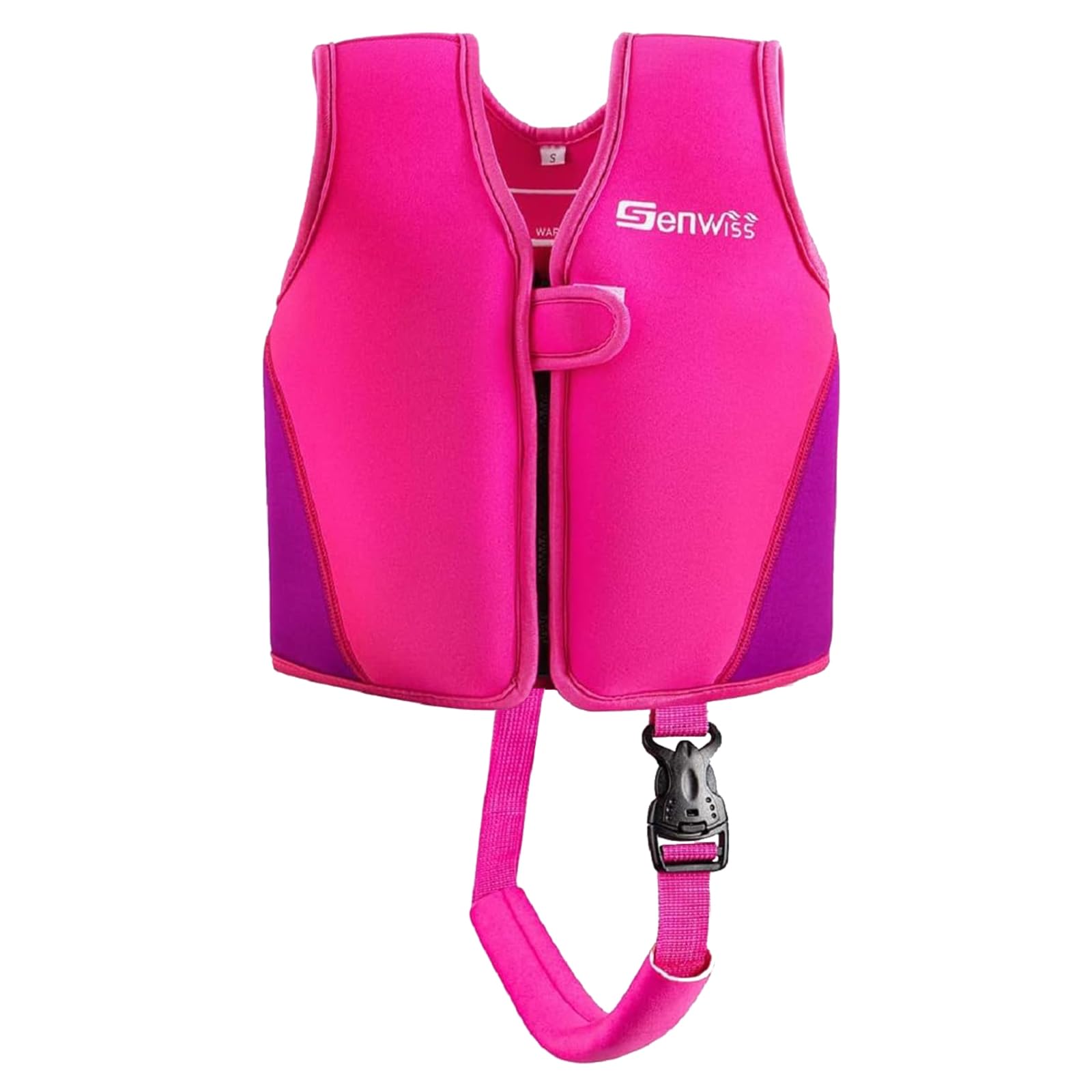 Genwiss Baby Girl Swim Vest Toddler Swim Vest for Age 18 Months - 2 Years Baby Toddler Fit 20-28 lbs, Size Small, Pink