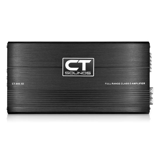 CT Sounds CT-800.5D - Amplificador de coche de 5 canales de rango completo de 1000 W