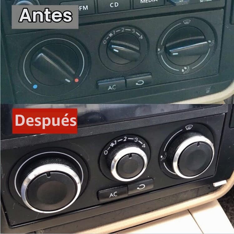 Perillas de Interruptor de Aire Acondicionado Qiilu para Heater Dash